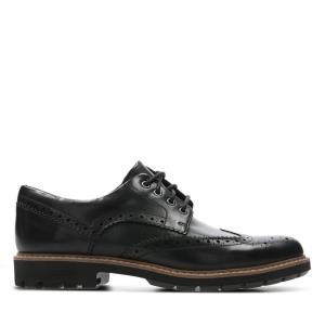 Sapatos Pretos Clarks Batcombe Wing Masculino Pretas | CLK906WHD