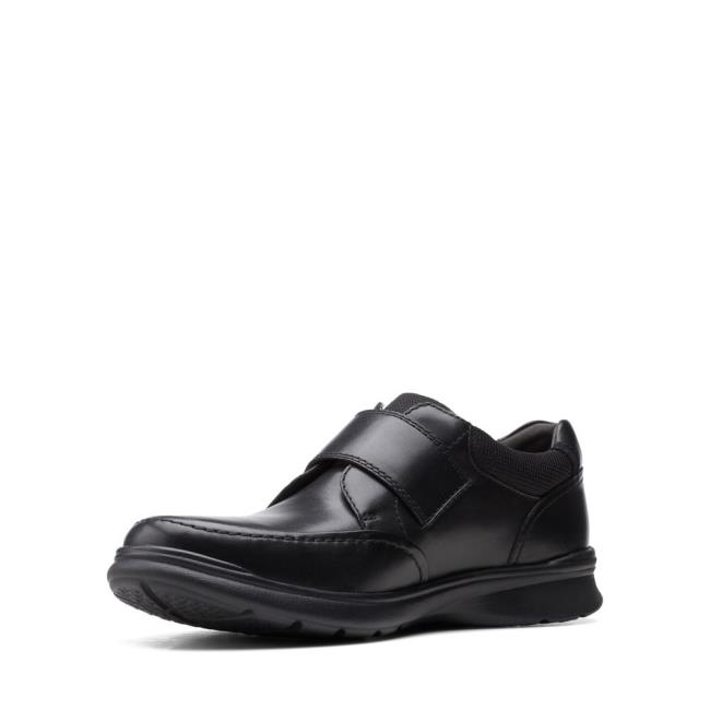 Sapatos Pretos Clarks Cotrell Alças Masculino Pretas | CLK289ZIV