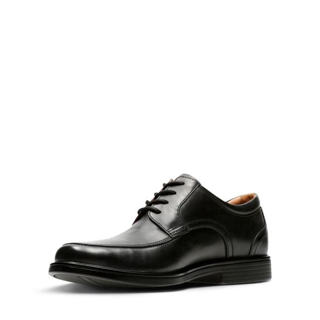 Sapatos Pretos Clarks Un Aldric Park Masculino Pretas | CLK029CQT