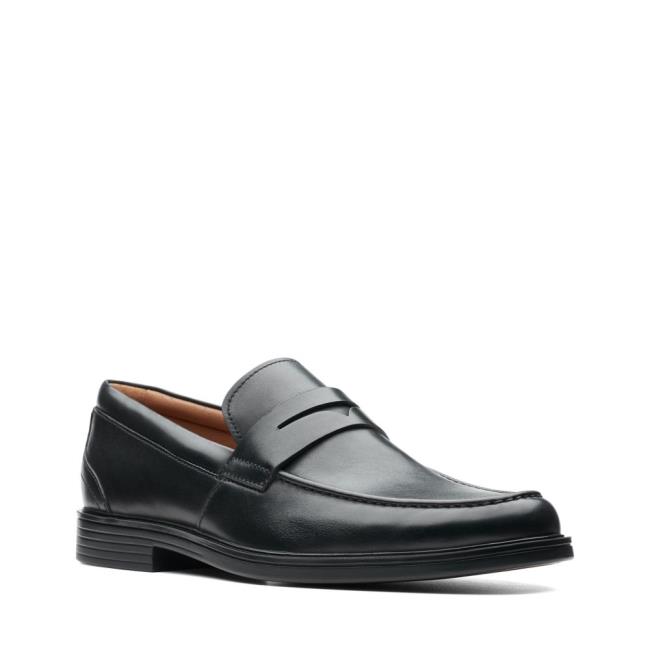 Sapatos Pretos Clarks Un Aldric Step Masculino Pretas | CLK820AWZ