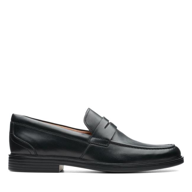 Sapatos Pretos Clarks Un Aldric Step Masculino Pretas | CLK820AWZ